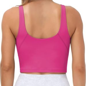 Womens’ Sports Bra Longline Wirefree Padded with Medium Support