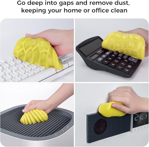 Cleaning Gel Universal Dust Cleaner for PC Keyboard Car Detailing Office Electronics Laptop Dusting Kit Computer Dust Remover, Computer Gaming Car Accessories, Gift for Men Women 160g