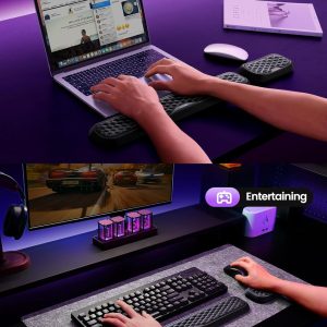 Wrist Rest for Keyboard and Mouse, Computer Ergonomic Wrist Support Pad, Soft Memory Foam Arm Cushion for Desk, Palm Hand Office Laptop Typing