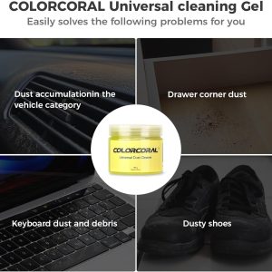 Cleaning Gel Universal Dust Cleaner for PC Keyboard Car Detailing Office Electronics Laptop Dusting Kit Computer Dust Remover, Computer Gaming Car Accessories, Gift for Men Women 160g