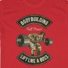Iron Will Hard Body Gym Shirt | Unisex Cotton T-Shirt | Gym Clothing for Fitness & Strength Training | Trendy Workout Apparel
