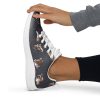 Retro Tiki Vintage Midcentury Style Women’s Mesh Sneakers in Golden Space Tiki Print | Hyperbole Design