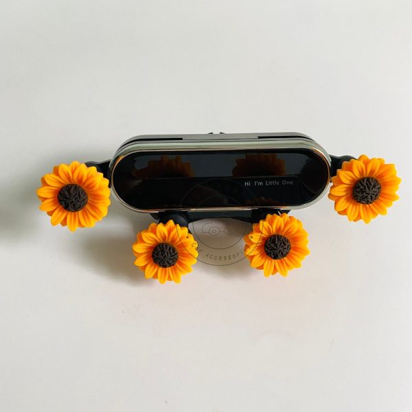 Lovely Sunflower Car Gravity Phone Holder, Cute Car Vehicle Mount, Phone Navigation Support, Car Air Vent Mount, Car Accessories For Women