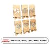 Industrial Style Bending Phone Holder Desk Accessory DXF CNC Laser Cut Metal Cutting File