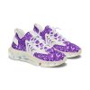 Purple Glitter Women’s Mesh Sneakers, comfortable sneakers, memory foam sneakers, lightweight sneakers, breathable sneakers, walking shoes