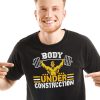 Body Boost Gym Center Unisex Heavy Cotton Tee, Workout Shirt, Fitness Tee, Gym Apparel, Casual Style
