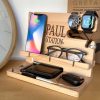 Laser Cut Files Telephone Stand, Modern Minimalist Phone Holder, Perfect for Desk Organization, Unique Gift for Tech Lovers