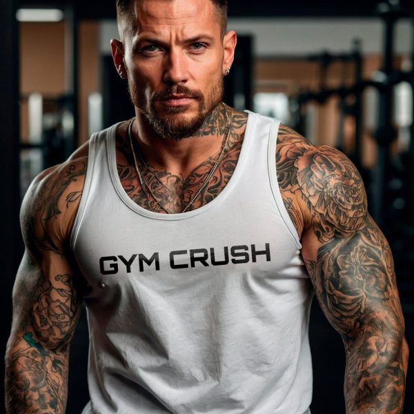 Gym Crush Unisex Tank Top | Motivational Fitness Apparel | Comfortable Workout Tank for Him or Her | Unisex Top | Gym Tank Top