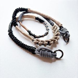 Phone Crossbody Strap Black Grey Beige – Macrame Custom Lanyard for Bags Purses & Cameras