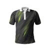 Men’s Black All-Over Lightning Print Polo Shirts (Regular and plus sizes)