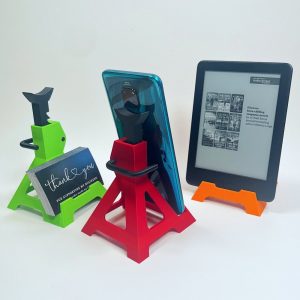 Jack Stand Phone Holder – Jack Stand Business card Stand – Car guy Gift – Gift for Him –  Garage Decor – Automotive Gift – Toolbox Organizer