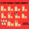 Phone Holder Laser Cut File l Glowforge Phone Stand l Cell Phone Stand DXF SVG l Glowforge Stand File l Phone Stand laser cut file