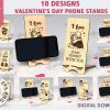 Wooden Phone Holder & Tablet Holder vector files,Phone Stand, Tablet Stand, laser cutting files, Dog Lover Gift, instant download