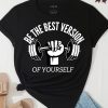 Coffee & Barbell Mens Fun Gym Tshirt Fitness Tee for Coffee Lovers Workout Motivation Tee gift for Sport and Caffeine addicts