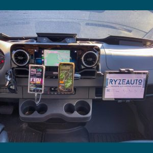 Modular Dash Cubby Inserts for Mercedes Sprinter Holds Ram Mounts, phone holder, sunglasses, keys, expands pocket, GPS, GoPro