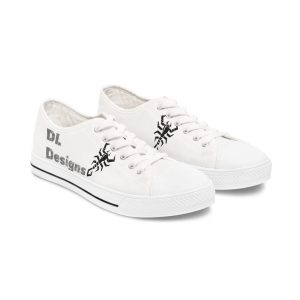 Customizable Women’s Low Top Sneakers – Unique Spider Design | Lightweight Casual Shoes | Personalized Women’s Sneakers | Gothic Streetwear