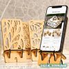 3D Valentine’s Day phone stands bundle, wooden phone holder laser cut, Valentine quotes and sayings svg, mobile phone display, love svg