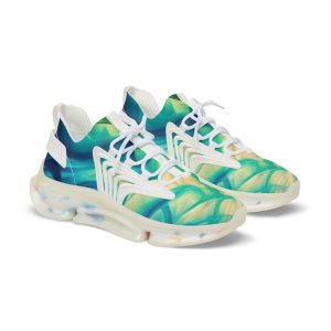 Vibrant Men’s Mesh Sneakers, Stylish Athletic Shoes, Eco-Friendly Footwear, Casual Sneakers for Comfort, Unique Design Sneakers