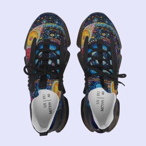 Sneakers, Mystical Harmony Women’s Mesh Shoes for Good Vibes, Breathable Memory Foam, Casual Athletic Footwear, Yoga Shoes, Comfortable