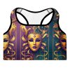 LILIEUX – 2 Piece Women’s Soft Active Sports Bra and High-Waisted Contrast-Trim Mini Shorts Set –  for Yoga, Gym, and Fitness