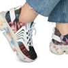 Galactic Magenta Stride Mesh Sneakers, Trendy Athletic Footwear, Colorful Casual Shoes, Comfortable Running Sneakers