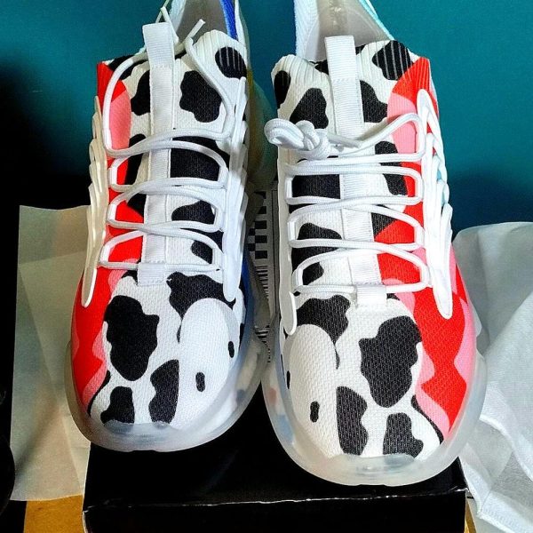 Men’s Athletic Canvas Sneakers | Colorful Patterned Sports Shoes | Gift for Him | Multicolor Sublimation  Sneakers | Memory Foam Insoles