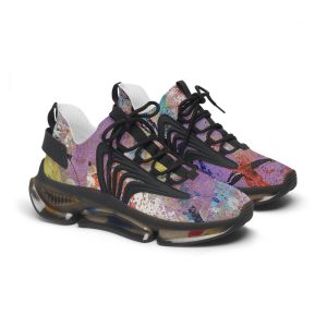Artistic Women’s Mesh Sneakers – Vibrant Colorful Athletic Shoes for Every Season, Trendy Sports Footwear, Unique Gift Idea, Stylish